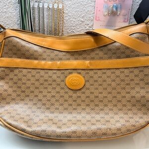 Gucci Beige and Mustard Shoulder Bag